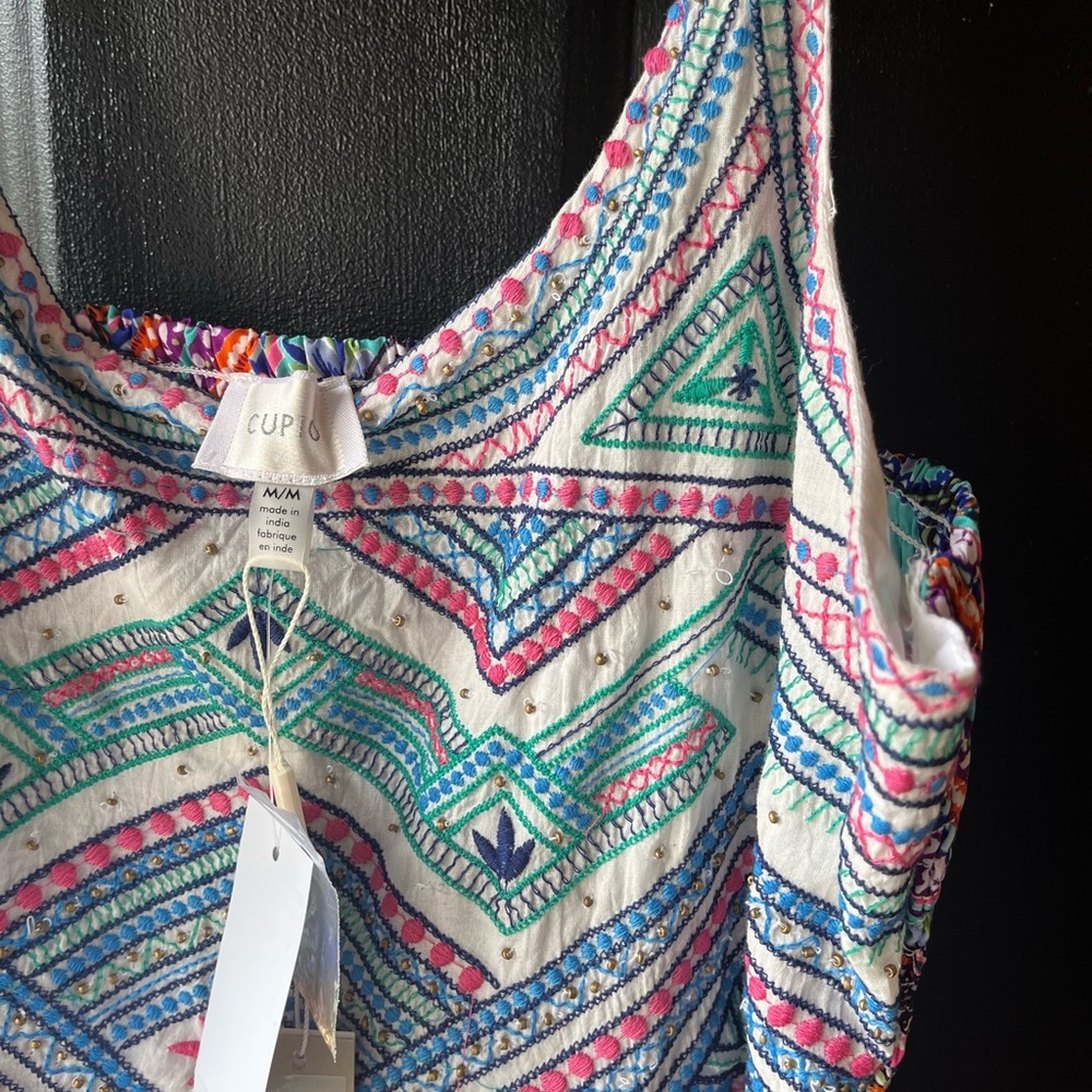 NWT Masters Multicolor Geometric Boho Maxi Dress - Picture 10 of 12